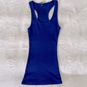 NWOT Fashion Nova Royal Blue Racerback Tank Top Size Medium